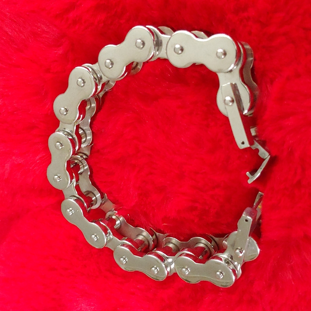 Bikers heavy chain bracelet